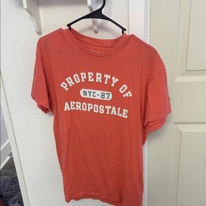 Aeropostale Coral Graphic Tee